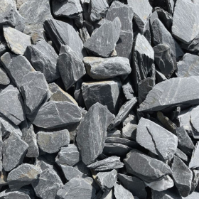 SLATE DECORATIVE AGGREGATE - 40mm - CHARCOAL - BULK BAG