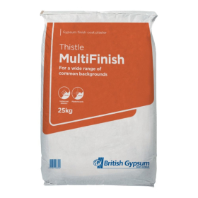 THISTLE MULTIFINISH PLASTER - 25kg - ( ORANGE BAG )