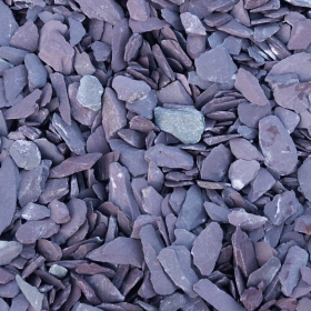 SLATE DECORATIVE AGGREGATE - 40mm - PLUM - BULK BAG