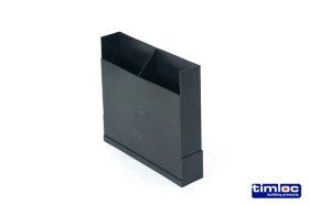 TIMLOC UNDERFLOOR VENT VERTICAL EXTENSION +150mm -  BLACK