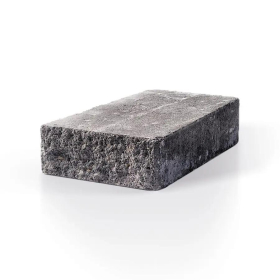 A&G BAYFIELD RETAINING WALLING CAPPING BLOCK - 200 x 330 x 75mm - BASALT GREY