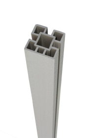 Easyfit ALUMINIUM FENCE POST INCL. ONE SLIDER |  70 x 70 x 2300mm |  GREY