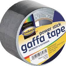 PROSOLVE GAFFA TAPE - 50mm x 50m - BLACK    (GAFTBLA50)