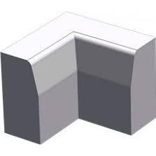 HALF BATTERED HB INTERNAL ANGLE KERB 255 x 125mm - GREY (CODE 46843)