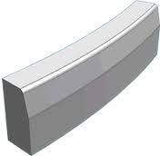 HALF BATTERED HB 6M EXTERNAL RADIUS KERB 125 x 255mm LENGTH 40853