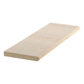 PREMIUM SANDSTONE SANDBLASTED BULLNOSE STEP TREAD - 1000 x 300 x 30mm - BUFF