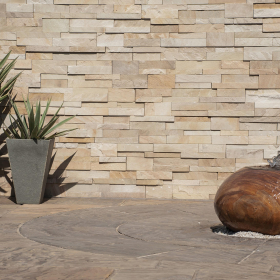 * NATURAL SANDSTONE CLADDING -  PER PACK (0.54m2) - MINT