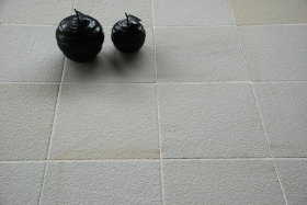 * PREMIUM SANDBLASTED SANDSTONE PAVING (CALIBRATED) - 11.52m2 PATIO PACK - FOSSIL