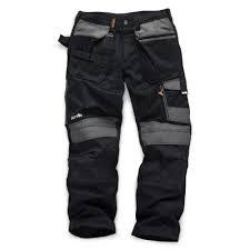 SCRUFFS 3D TRADE TROUSER GRAPHITE 32L LONG T51991