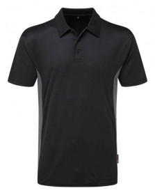 TUFFSTUFF ELITE POLO SHIRT - SIZE LARGE - BLACK