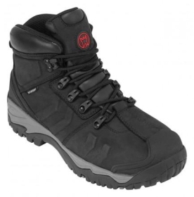 DEBEN SAFETY BOOT - SIZE 8 - BLACK