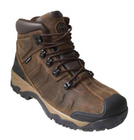 DEBEN SAFETY BOOT - SIZE 10 - BROWN