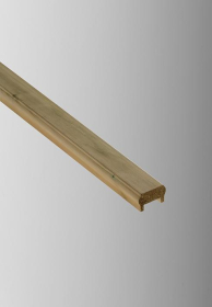 TIMBER DECKING (PINE TREATED) - SQUARE UNIVERSAL HANDRAIL (INCL FILLET) - 44 x 68 x 2400mm