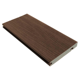 EasyFit COMPOSITE DECK FINISHED END 140 x 22 x 3600mm WALNUT (BULLNOSE BOARD)