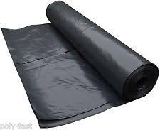 POLYTHENE DPM ROLL  - BBA 500mu / 2000g - 12.5 x 4m - BLACK