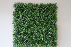 * EasyFit ARTIFICIAL LIVING WALL PANEL - 500 x 500mm - SNOWDROP