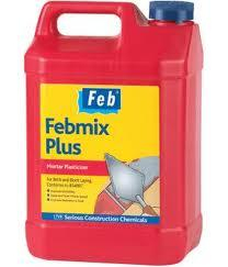 EVERBUILD FEBMIX PLUS PLASTICISER 5LTR FBMIXPLUS5