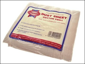 FAI/FULL DUST SHEET COTTON 3.6 x 2.7m (12'X9') FAIDSCT129