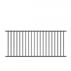 FORTITUDE FIXED RAILING PANEL 1016mm x 2370mm BLACK SAND (64FR10B)