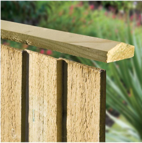 FEATHER EDGE TIMBER CAPPING RAIL - 50 x 27 x 1828mm