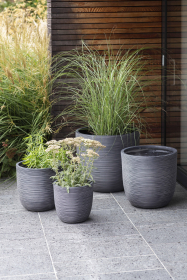 OUTDOOR FURNITURE - FIBRE CLAY RODBOROUGH PLANTERS RBPL01 (SET OF 4)