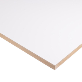 MDF MF DOUBLE SIDED TEXTURED FINISH |  2440 x 1220 x 18mm | WHITE