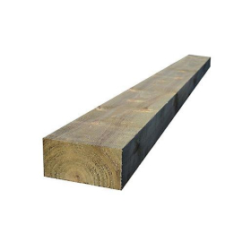 NEW SOFTWOOD RAILWAY SLEEPERS (TANALISED) - 200 x 100 x 2400mm (8')