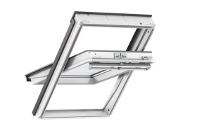 VELUX CENTRE PIVOT MANUAL DOUBLE GLAZED WINDOW - 550 x 980mm - WHITE PAINTED - GGL CK04 2070