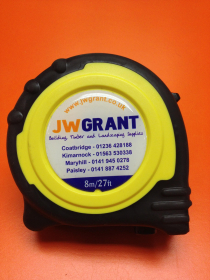 GRANTS OWN BRAND TAPE MEASURE 8M