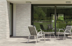 PAVESTONE MINERALI PORCELAIN CLADDING  - 385 x 75 x 8-12mm - PACK OF 34 - ARTICO WHITE