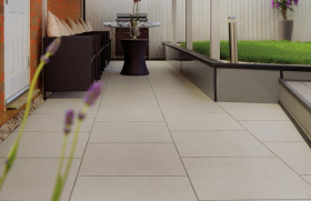 CALIBRA PREMIUM PORCELAIN PAVING - 595 x 595 x 20mm - LINEN (CREAM)