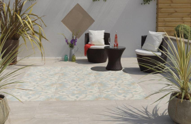 MOSAIC PORCELAIN PAVING -  600 x 600 x 20mm - BEIGE (ELIOS/ETNIC)