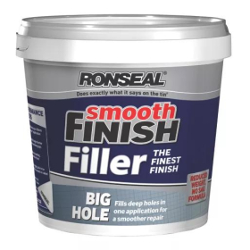 RONSEAL BIG HOLE SMOOTH FINISH FILLER - 1.2KG - WHITE