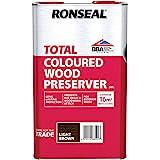 RONSEAL TRADE TOTAL WOOD PRESERVER - 5L - LIGHT BROWN