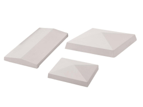 PYRAMID PIER CAP 380 x 380mm (15") WHITE