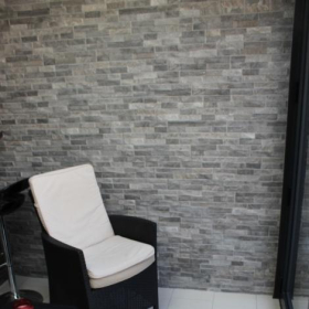 * ROK PORCELAIN WALL CLADDING - 75 x 385 x 8-12mm (0.75M2 / 26 PER PACK) - GREY (GYCLVP)