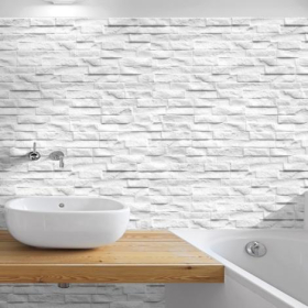 * ROK PORCELAIN WALL CLADDING - 75 x 385 x 8-12mm (0.75M2 / 26 PER PACK) - WHITE (WTCLVP)