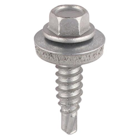 TIMCO METAL EXTERIOR HEX TEK SCREWS 6.3 x 22 WITH EDPM WASHER 100 PCS (S22W16B)