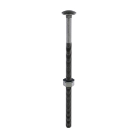 TIMCO INDEX CARRIAGE BOLT NUT + WASHER - M10 x 200mm - (PACK OF 10)