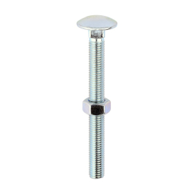 TIMCO INDEX CARRIAGE BOLT NUT + WASHER - M12 x 120mm - (PACK OF 10)