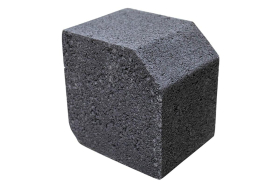 TOBERMORE KERB SMALL KS STRAIGHT - 125 x 127 x 100mm - CHARCOAL