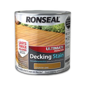 * RONSEAL ULTIMATE DECKING STAIN - COUNTRY OAK 2.5LT 36904