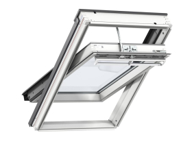 VELUX CENTRE PIVOT ELECTRIC DOUBLE GLAZED WINDOW | 780 x 1178mm | WHITE POLYURETHANE | GGU MK06 007021U