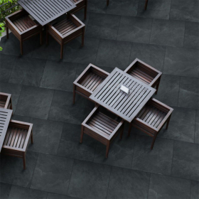 * STATION PORCELAIN PAVING -  600 x 600 x 20mm - BLACK